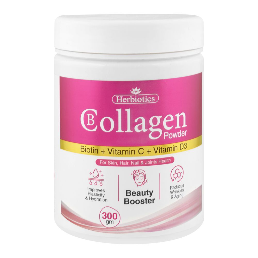 Herbiotics Collagen Powder (Biotin+Vitamin C+Vitamin D3), 300g