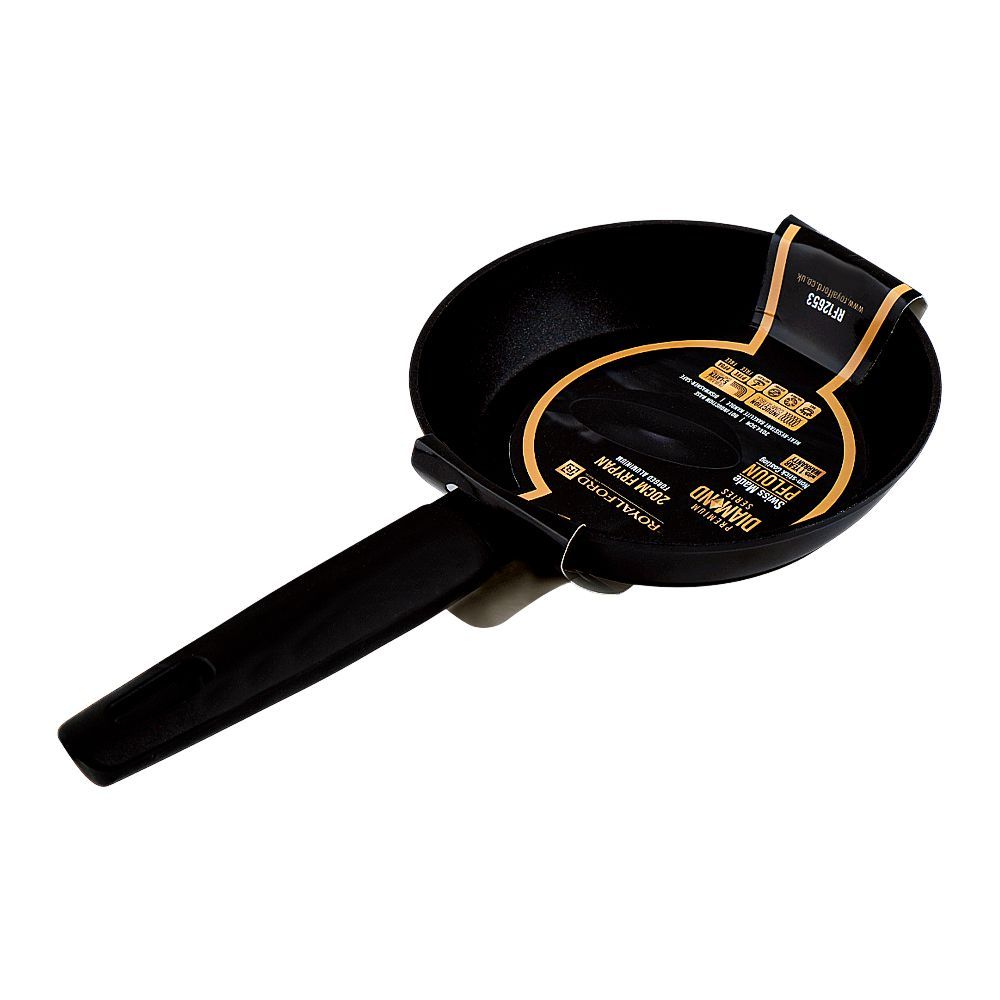 Royalford Diamond Forged Frypan 20cm, Black, RF12653