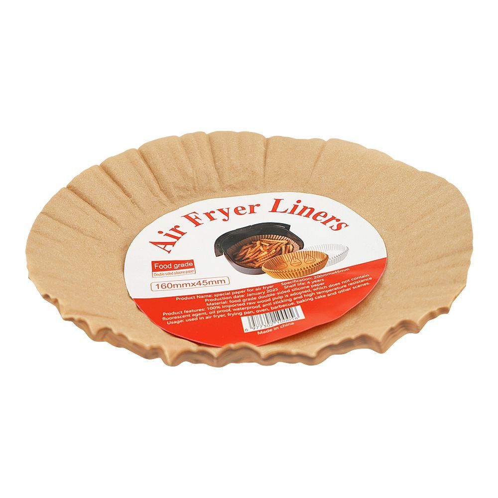 Air Fryer Paper Liners, 160mmx45mm, 50 Papers