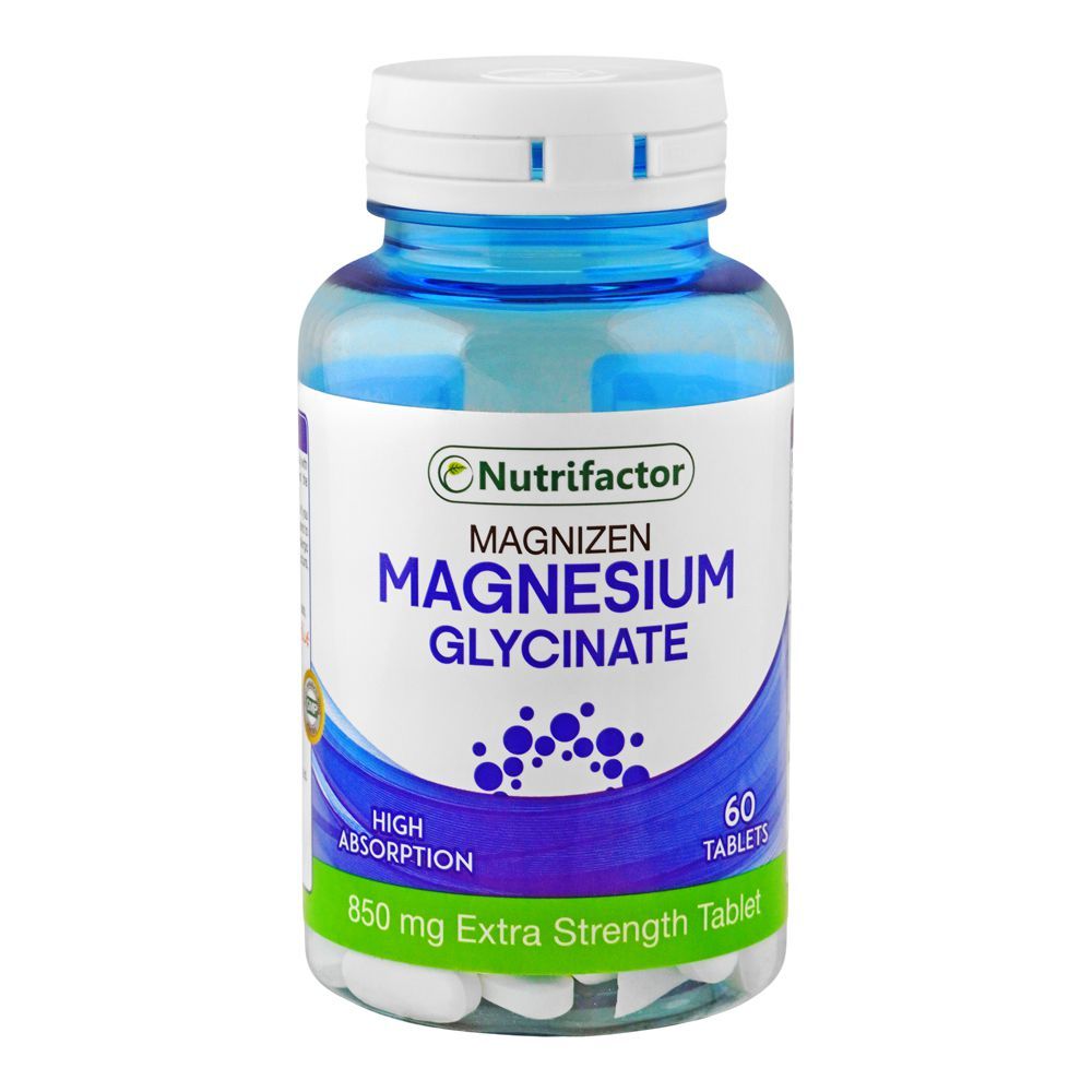 Nutrifactor Magnesium Glycinate Food Supplement Tablet, 60-Pack