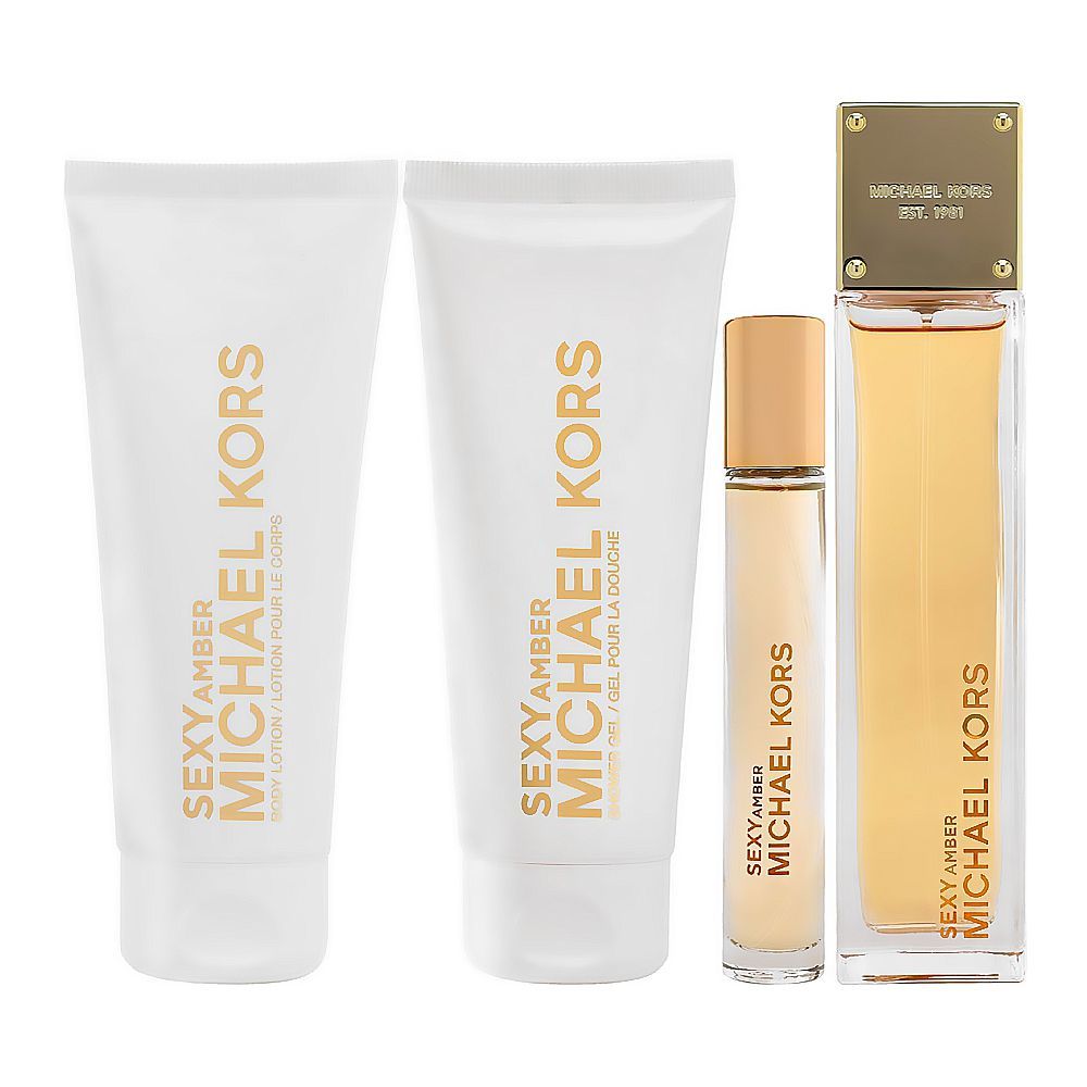 Michael Kors Sexy Amber Set Eau De Parfum+Shower Gel+Body Lotion, For Women, 100ml