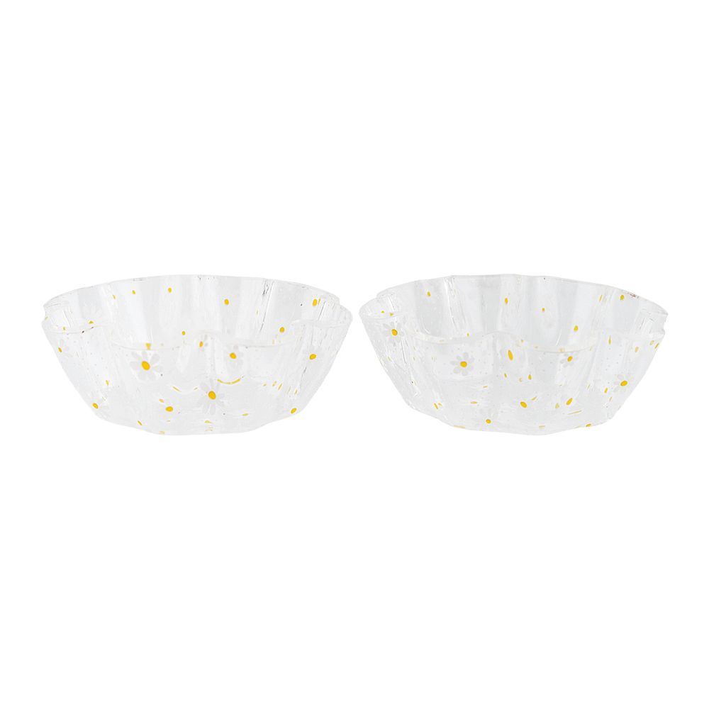 Urban Trends Daisy Bowl, Clear