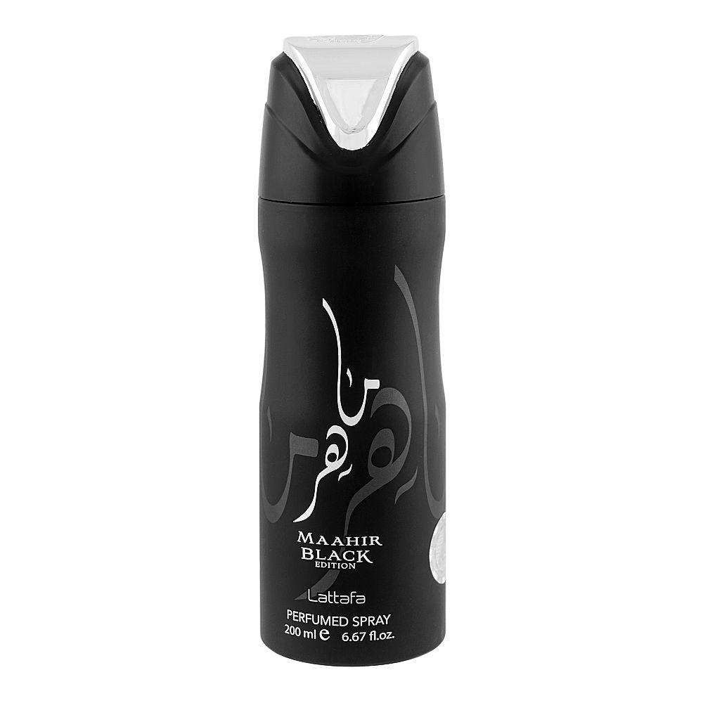 Lattafa Maahir Black Edition Body Spray For Men & Women, 200ml
