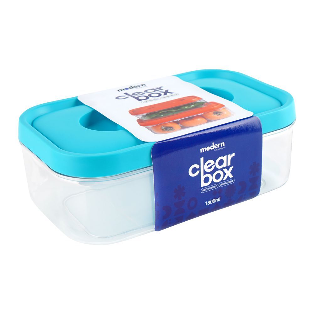 Modern Clear Box, Green, 1800ml, Cb02