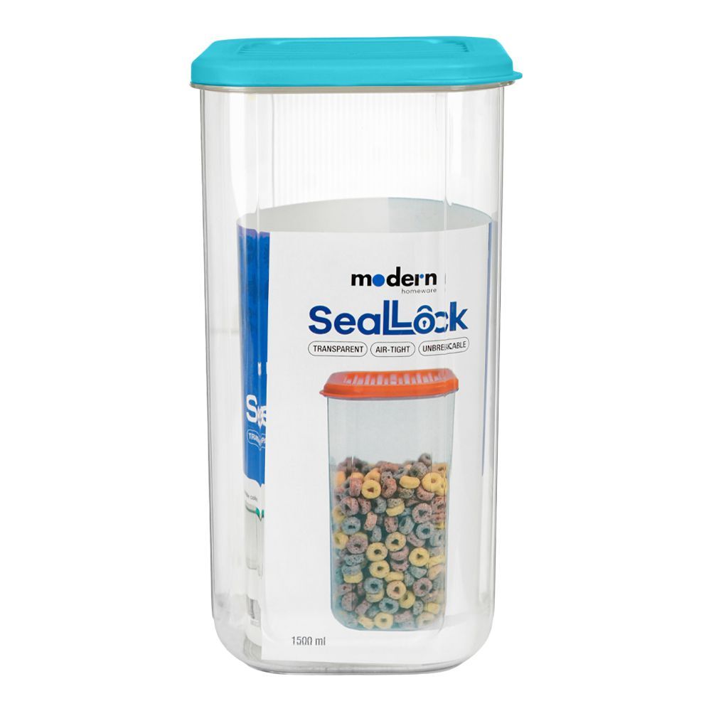 Modern Seal Lock Air-Tight Container, Large, Sky, 1500ml, Sl01