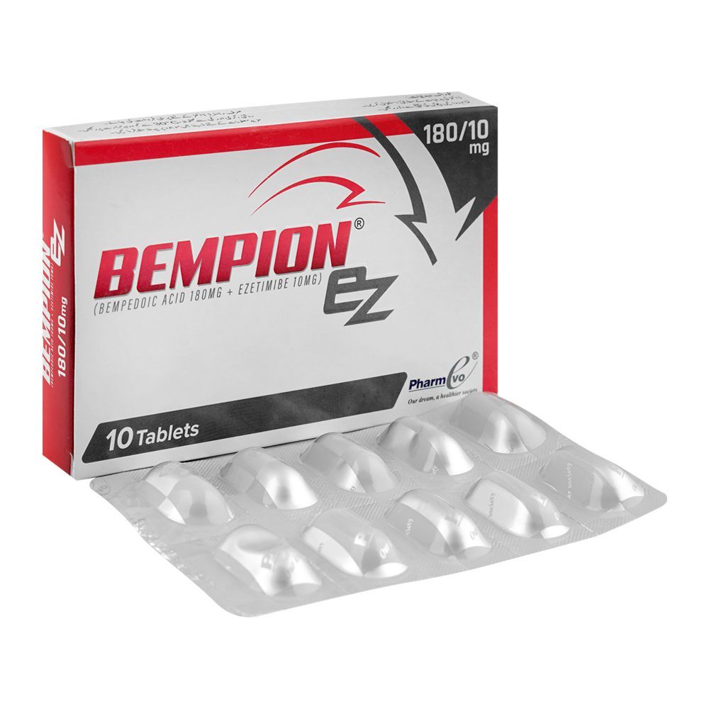 PharmEvo Bempion Ez 180/10mg, 10 Tablets Box