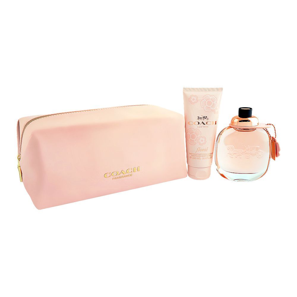 Coach New York Floral Set, For Women, Eau De Parfum 90ml + Body Lotion 100ml, 2-Pack