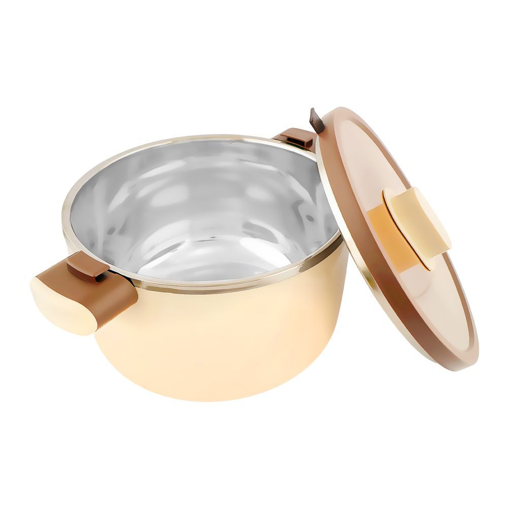 Happy Ware Forte Warmer Hot Pot With Twist Lock Lid, 36.5 x 25.8 x 18.5cm, 5.5 Liters, Brown, SU-649