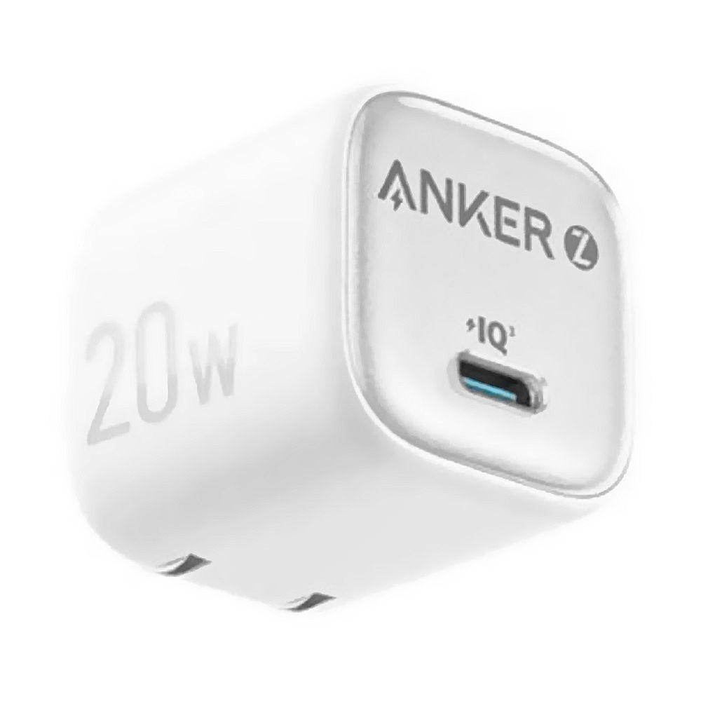 Anker Zolo Fast Charger For Apple & Samsung, 20W, PD 3.0, White, A2699J21