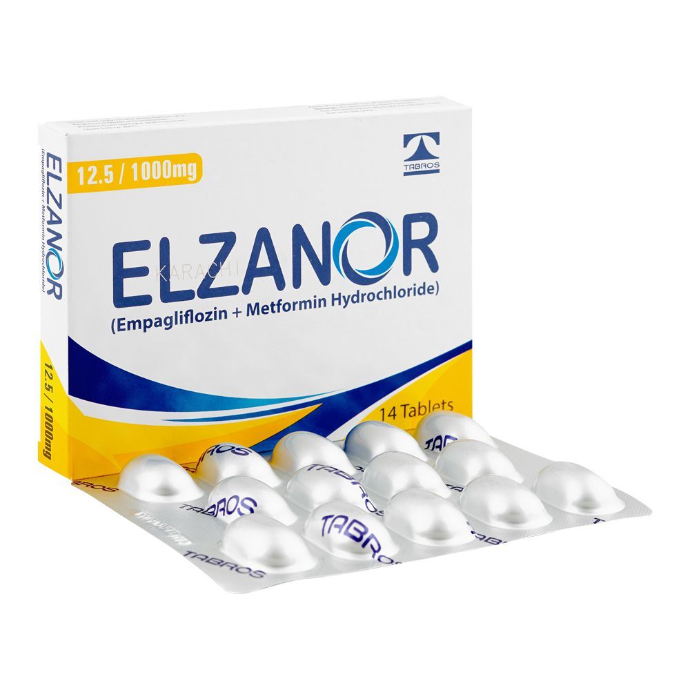 Tabros Pharma Elzanor 12.5/1000mg, 14 Tablets Box