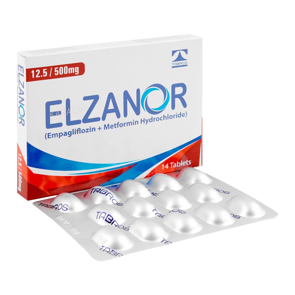 Tabros Pharma Elzanor 12.5/500mg, 14 Tablets Box
