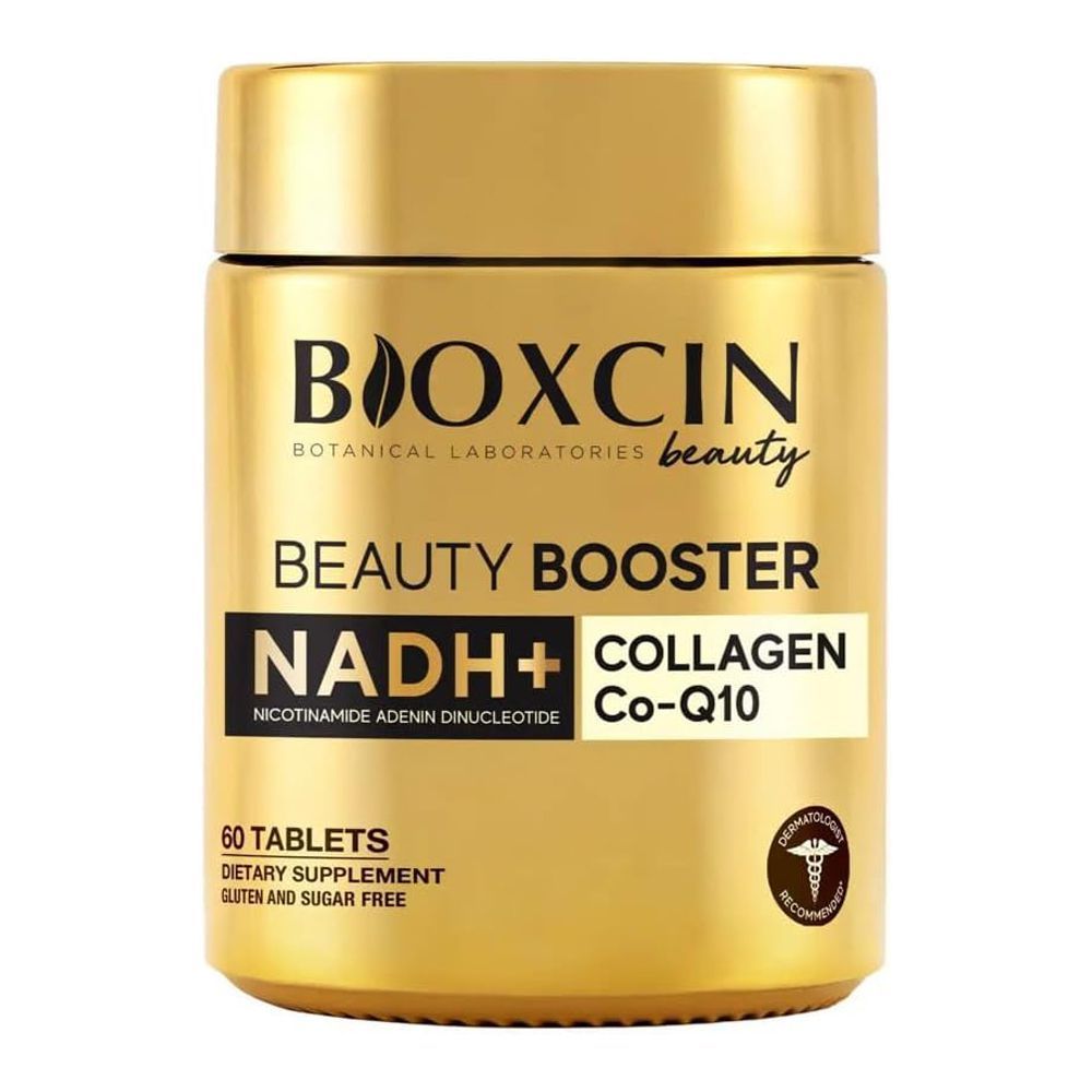 Bioxcin Beauty Booster NADH+ Collagen Co-Q10, Gluten & Sugar Free, 60 Tablets