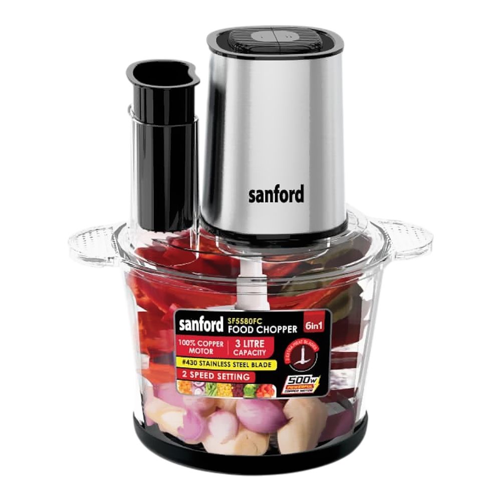 Sanford 6-In-1 Multi-Functional Food Chopper, 500W, 220-240V, SF-5580FC