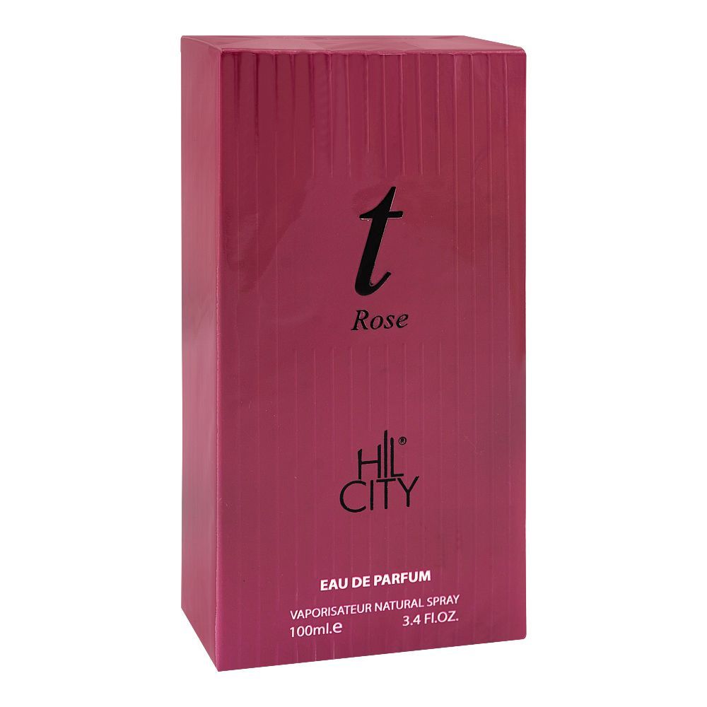Hil City T Rose Eau De Parfum, For Women, 100ml