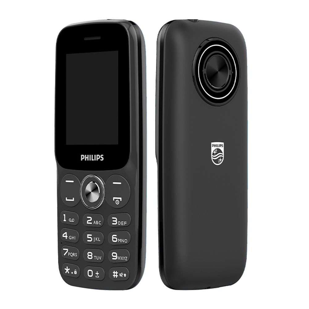 Philips 2000 Series Fun 100, Dual SIM, Black, 2" Screen, 1000mAh Battery, Feature Phone