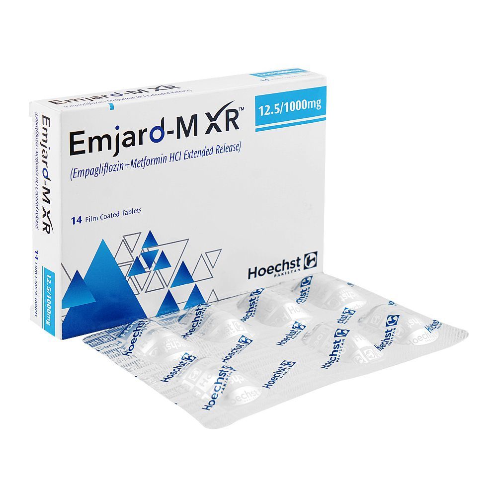 Hoechst Emjard-M Xr Tablet, 12.5/1000mg, 14-Pack