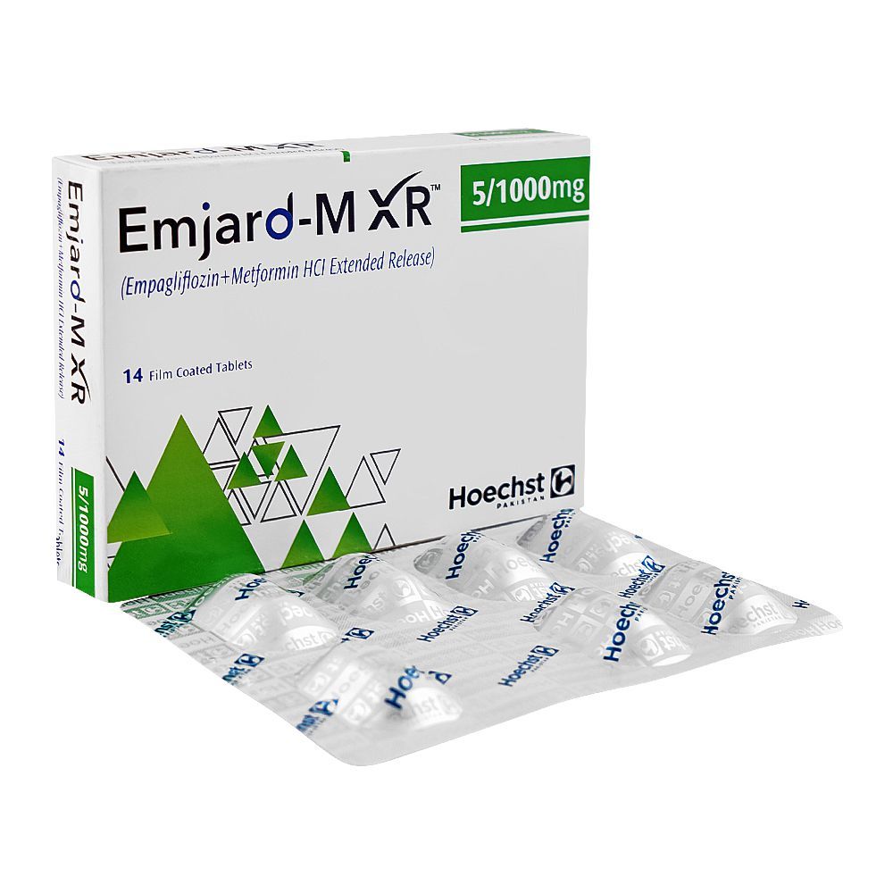 Hoechst Emjard-M Xr Tablet, 5/1000mg, 14-Pack