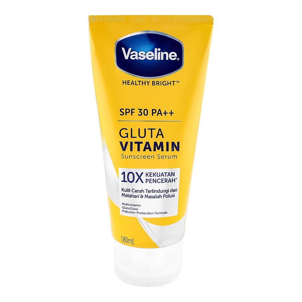 Vaseline Healthy Bright 10X Brightening Power Gluta Vitamin SPF 20 PA++ Serum, 180ml