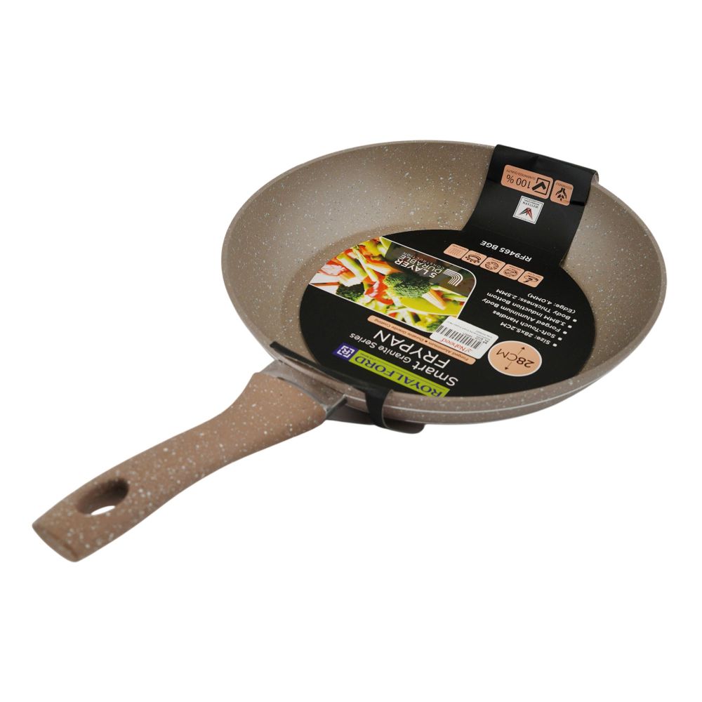 Royalford Granite Smart Frypan, 2.5mm Thickness, 28 X 5.2cm, Grey, RF9465
