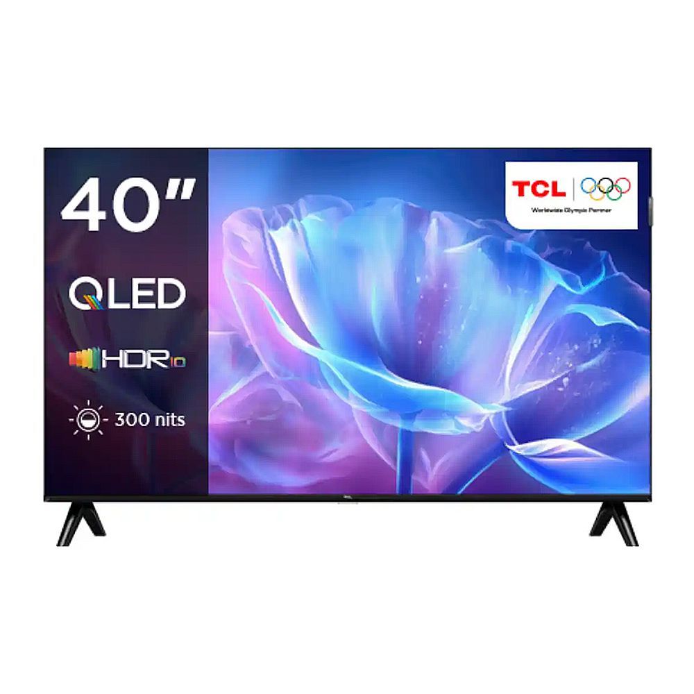 TCL 40 Inches QLED Google Smart TV With HDR10, HVA Panel, 1920 x 1080 Pixels, 300 Nits, 40S59K