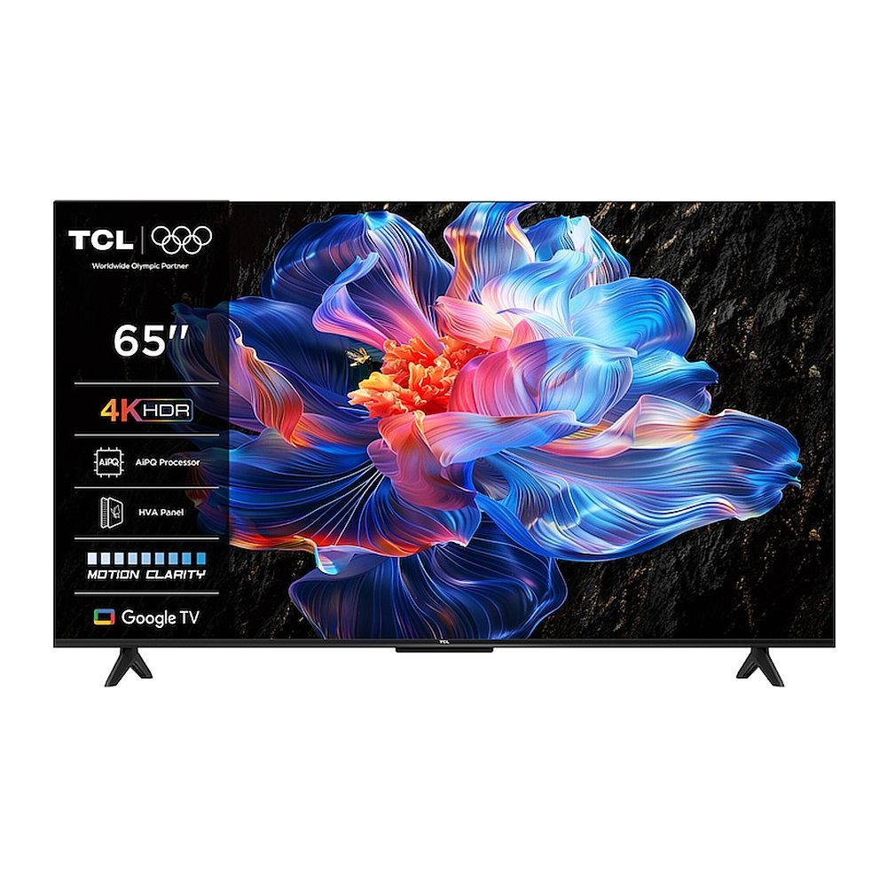 TCL 65 Inches 4K UHD LED Google Smart TV With AiPQ Processor, HVA Panel, 3840 x 2160 Pixels, 65P6K