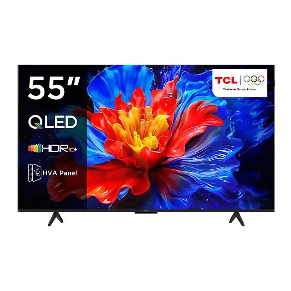 TCL 55 Inches QLED Google Smart TV With AiPQ Pro Processor, HDR10+ HVA Panel, 3840 x 2160 Pixels, 144Hz Refresh Rate, 55P8K