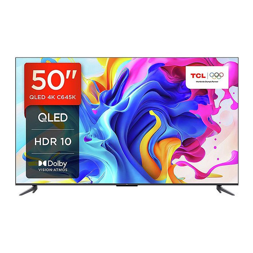 TCL 50 Inches QLED Google Smart TV With AiPQ Processor, HDR10+ HVA Panel, 3840 x 2160 Pixels, 60Hz Refresh Rate, 50T6C