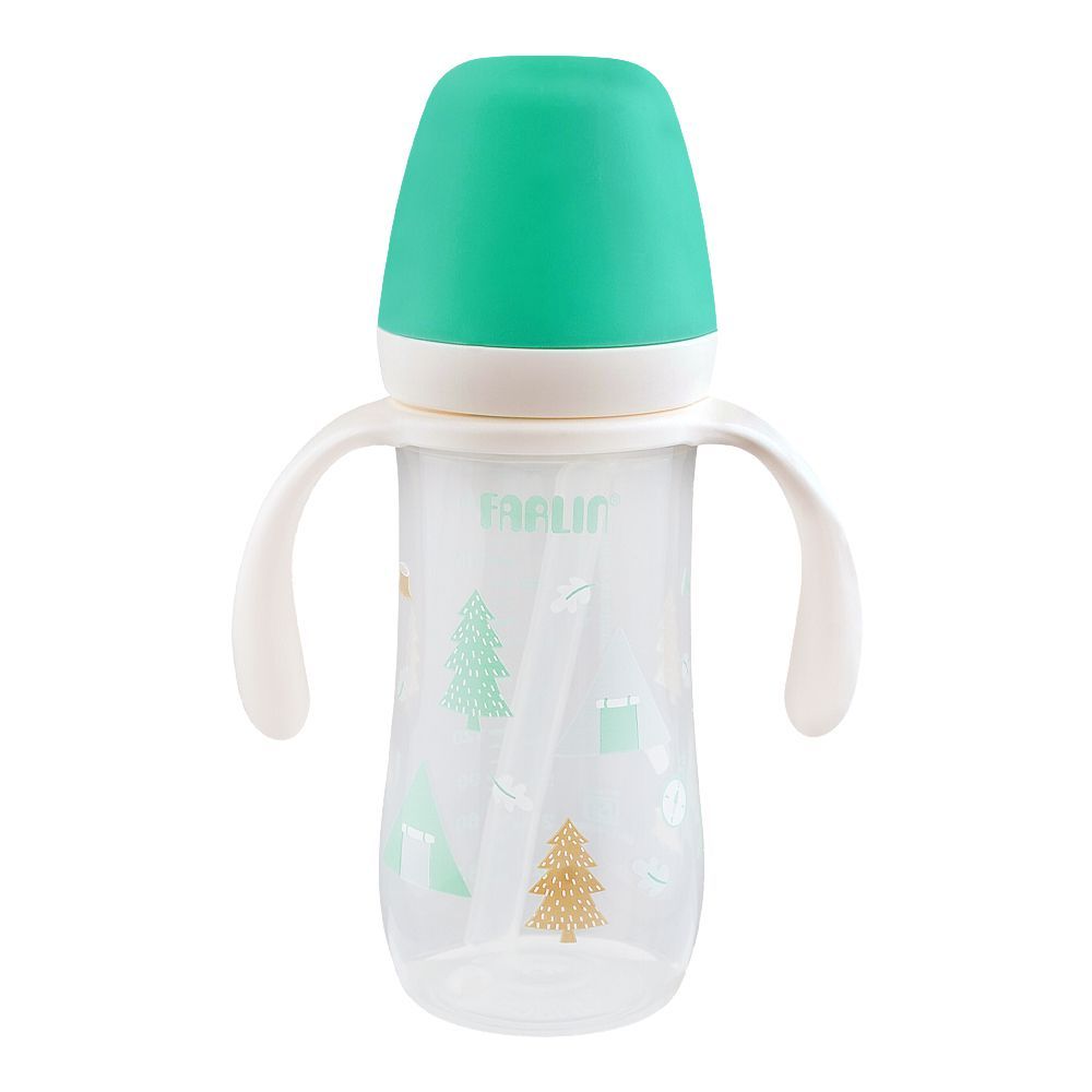 Farlin Grow With Colors PP Wide Neck Drinking Cup, For 6 Months+ BPA Free, 270ml, Green, AB-14201-G