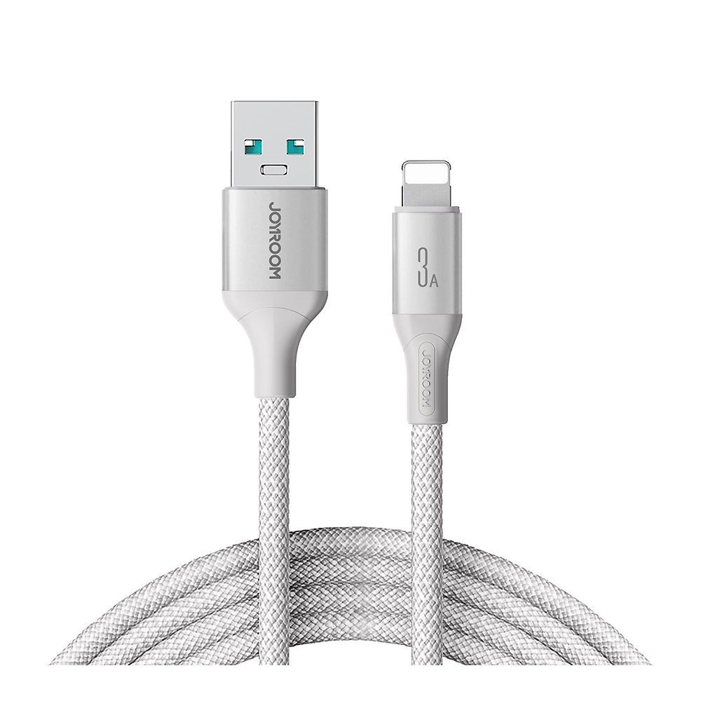 Joyroom Flash Series Fast Charging Data Cable, 3A, USB-A To Lightening, 2 Meter, White, S-A28