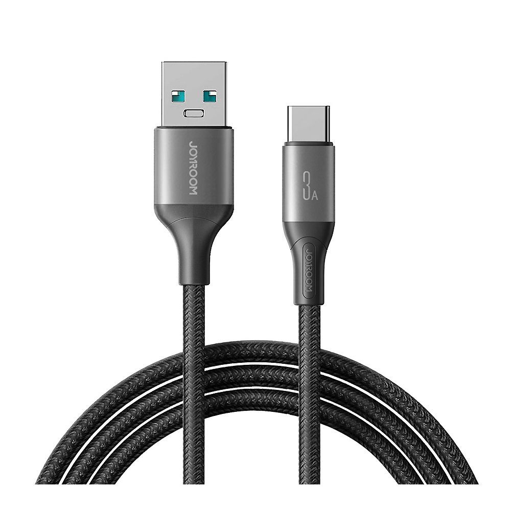 Joyroom Flash Series Fast Charging Data Cable, 3A, USB-A To Type-C, 2 Meter, Black, S-A28