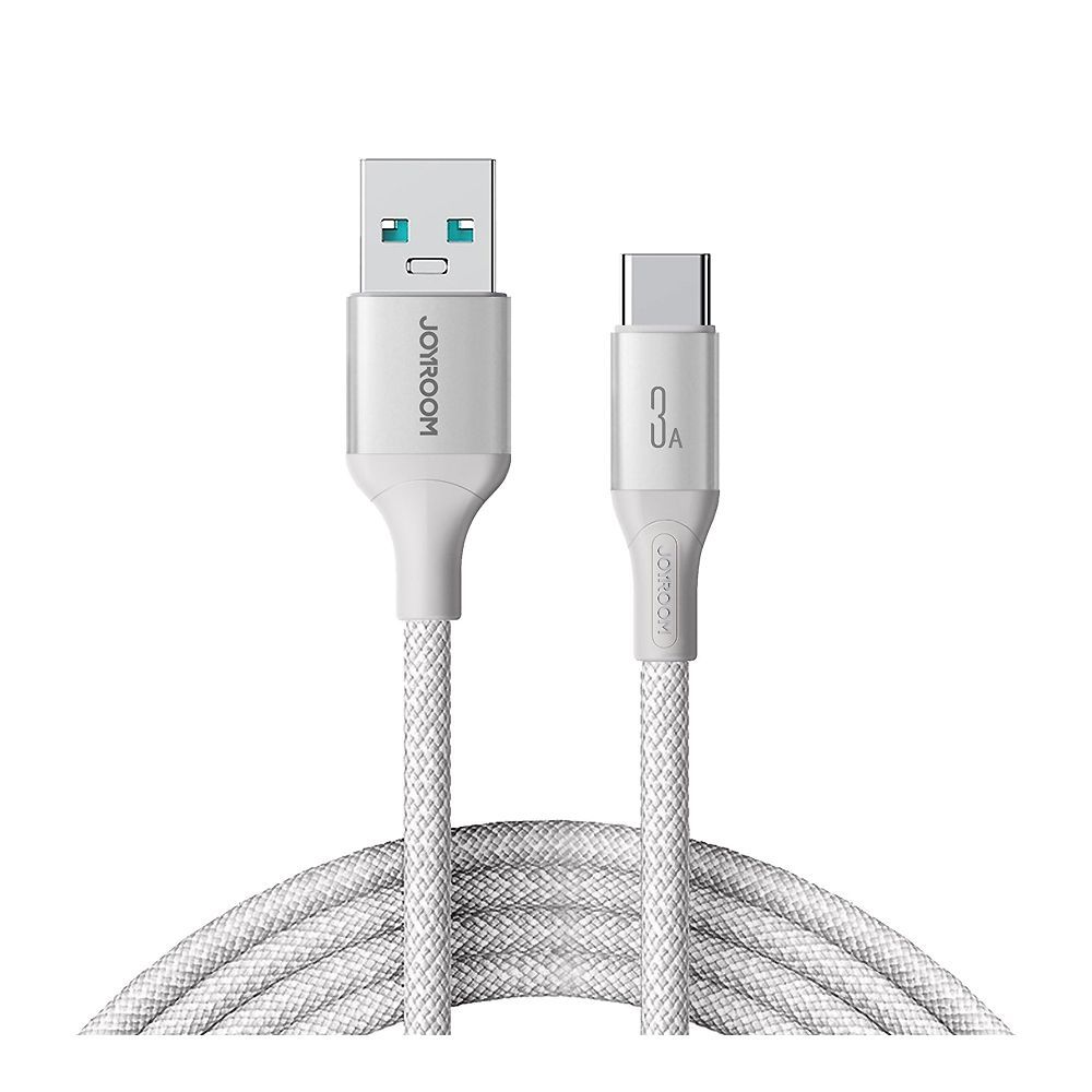 Joyroom Flash Series Fast Charging Data Cable, 3A, USB-A To Type-C, 2 Meter White, S-A28