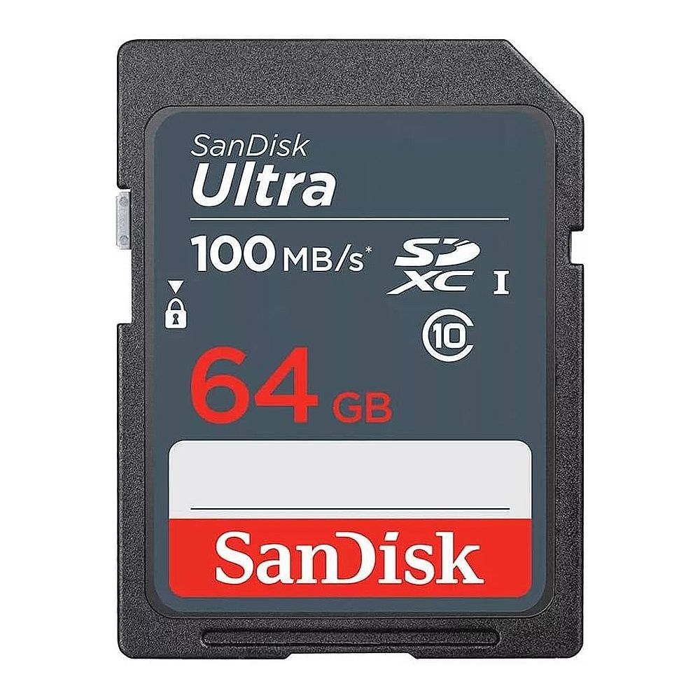 Sandisk Ultra 64GB SDXC UHS-1 Card, Speed Up to 100MB/s