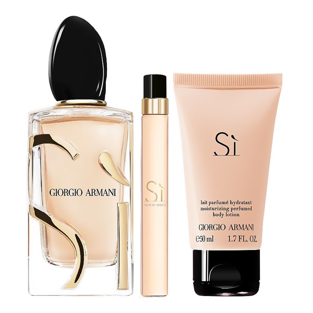 Giorgio Armani SI Set, For Women, Eau De Parfum, 50ml + Eau De Parfum 10ml + Body Lotion 50ml