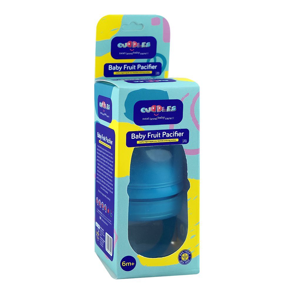 Cuddles Baby Fruit Pacifier, BPA Free, For 6 Months+ Blue