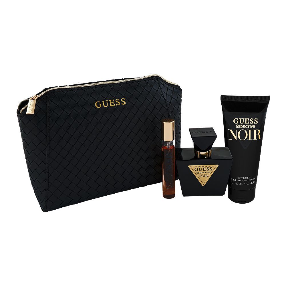 Guess Seductive Noir Women Set, Eau De Toilette 75ml + Eau De Toilette 15ml + Body Lotion 100ml + Pouch