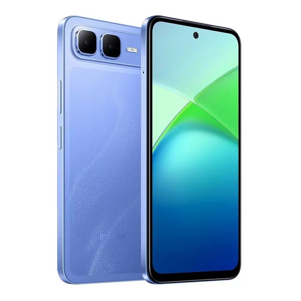 Infinix Smart 10 Plus Smartphone, 6.67 Inches IPS Display, 4 + 128GB, 6000mAh Battery, IP64 Dust & Water Resistant, Iris Blue