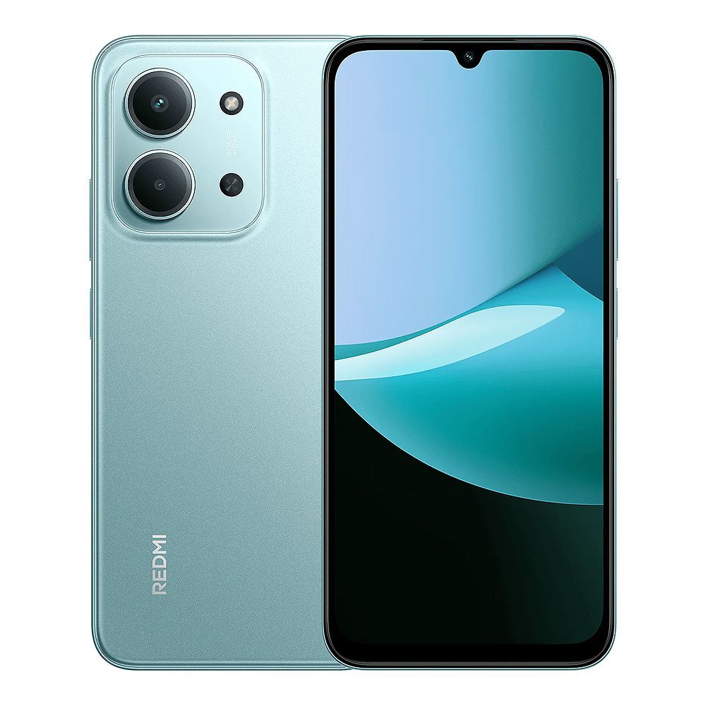 Xiaomi Redmi 15C Smartphone, 6.9 Inches IPS LCD Display, 4/128GB, 6000mAh Battery, IP64 Dust & Water Resistant, Mint Green