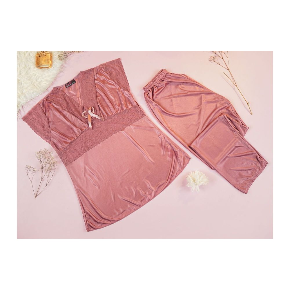 Flourish Women's Nighty, Pink, 1509