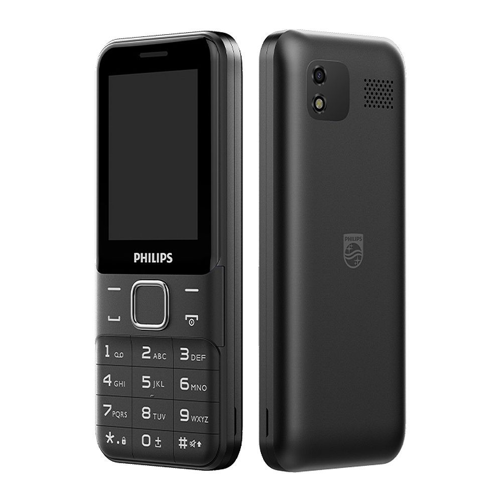 Philips Xenium 210, 2.4 Inches Screen, Triple SIM, 3000mAh Battery, Feature Phone, Black