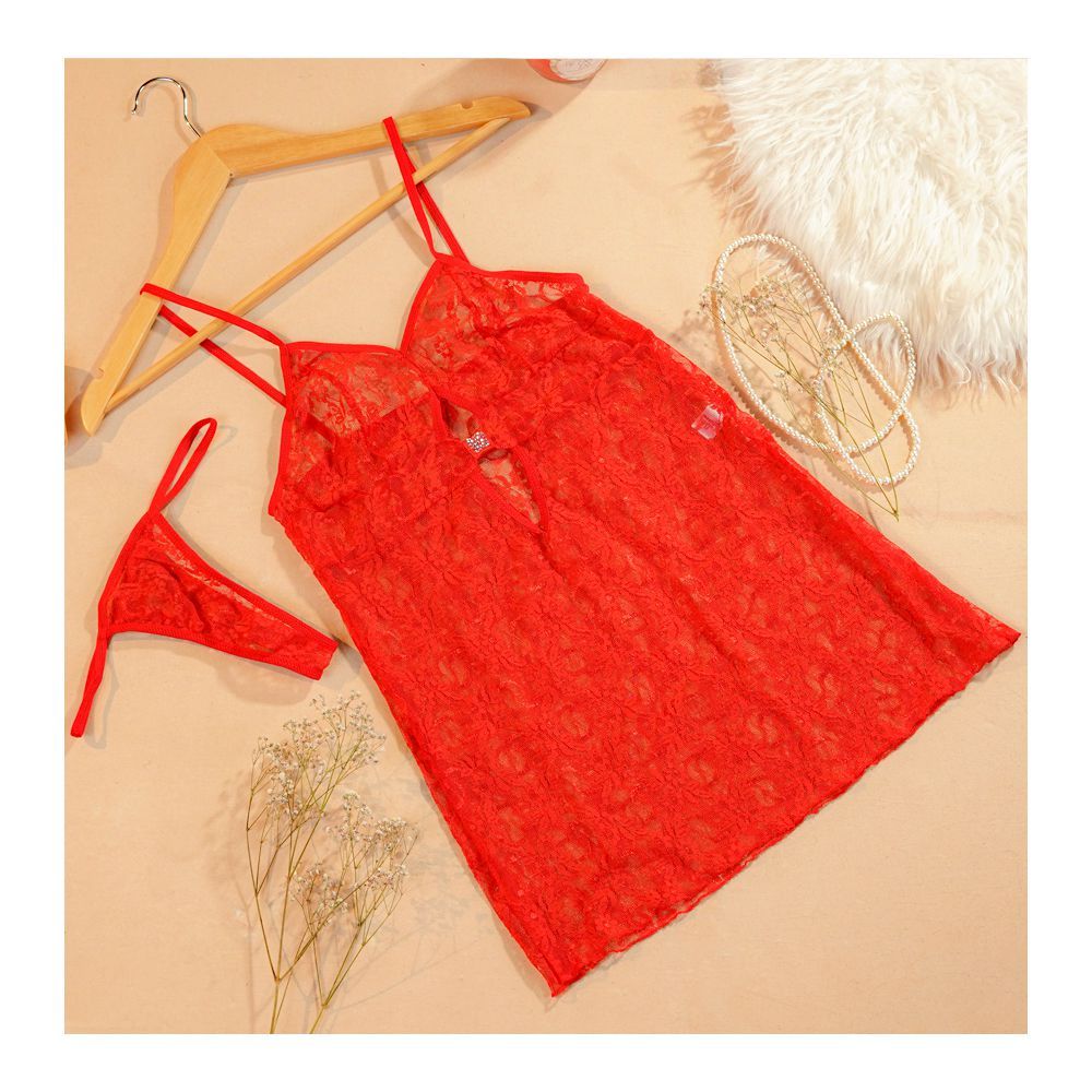 Moon Girl Nighty, Red, 1035