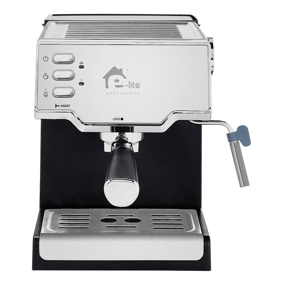 E-Lite Premium Espresso Machine, 850W, 1.6 Liters Water Tank, EEM-010