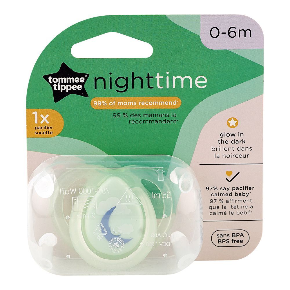 Tommee Tippee Night Time Soother, BPA Free, For 0 To 6 Months, 533112