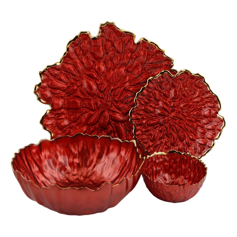 More & More Cake & Fruit Set, Red, CF-05, 4-Pack