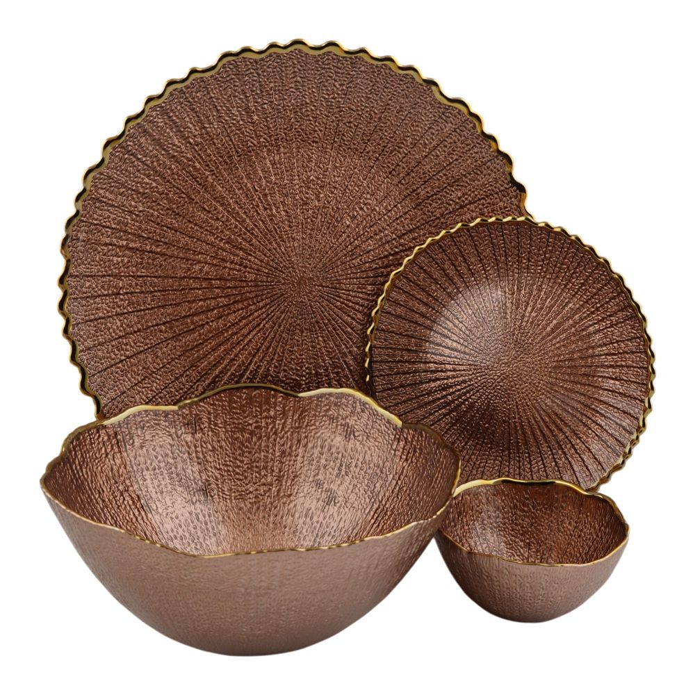 More & More Cake & Fruit Set, Brown, CF-07, 4-Pack