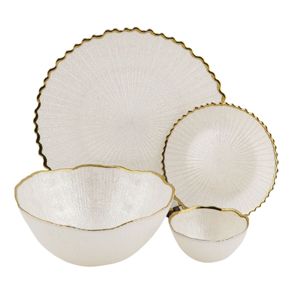 More & More Cake & Fruit Set, White, CF-08, 4-Pack