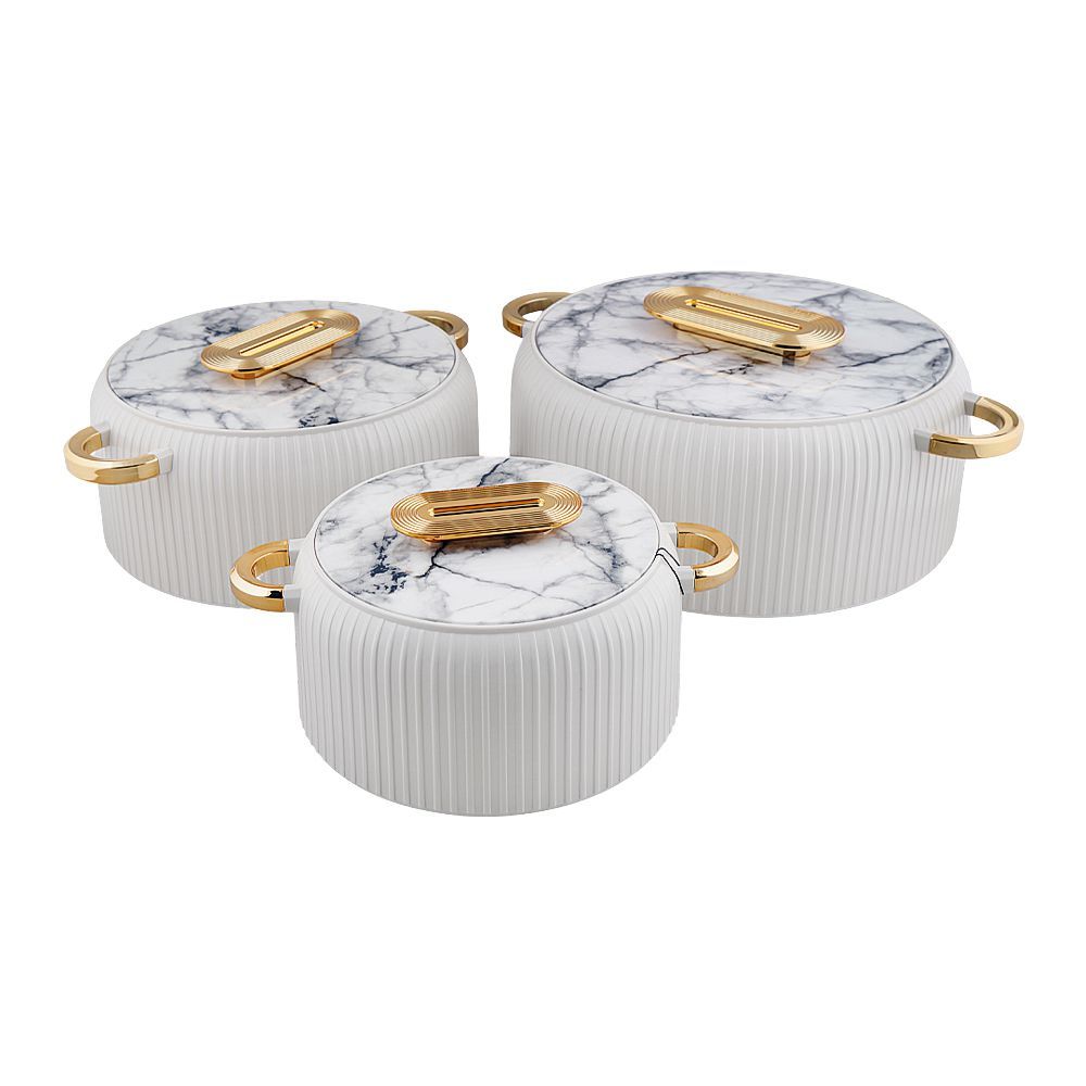 More & More Hotpot Set, White, EK, 2 + 4 + 6.5 Liters, 3-Pack