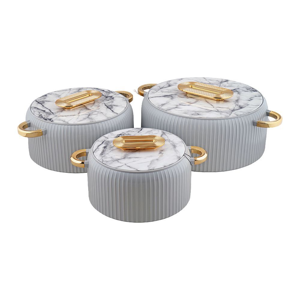 More & More Hotpot Set, Grey, EK, 2 + 4 + 6.5 Liters, 3-Pack