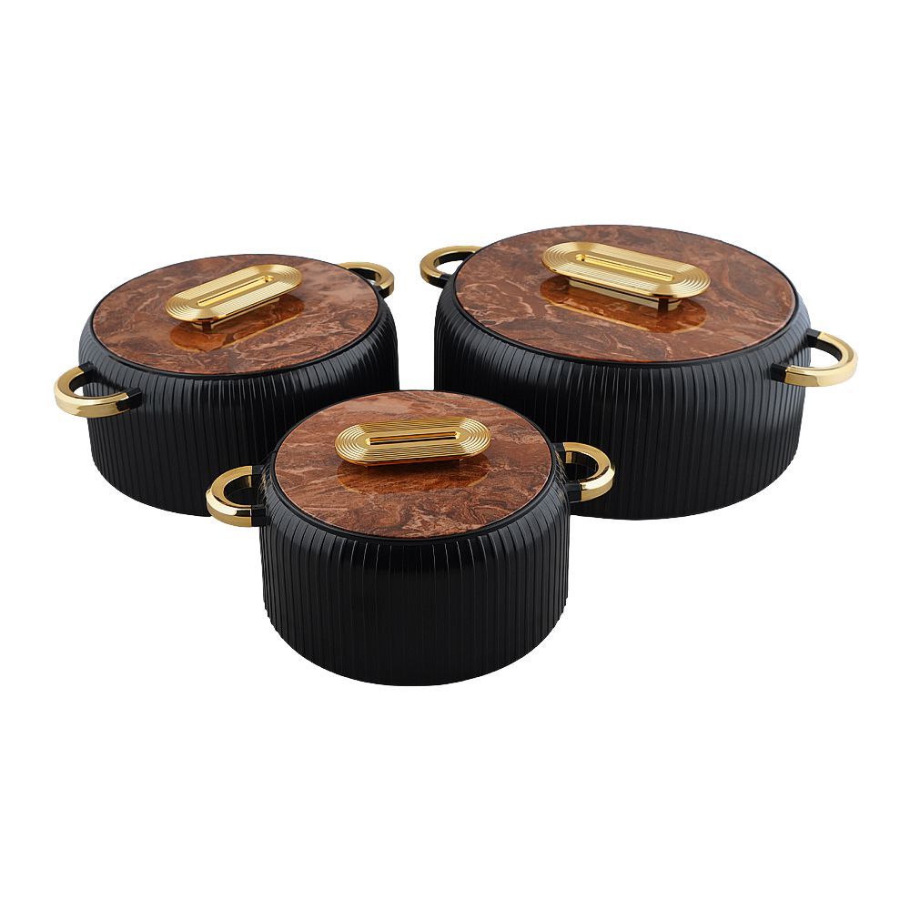 More & More Hotpot Set, Black, EK, 2 + 4 + 6.5 Liters, 3-Pack