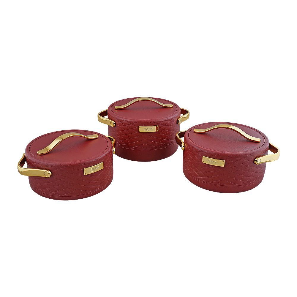 More & More Hotpot Set, Red, EHP, 1.5 + 2 + 2.5 Liters, 3-Pack