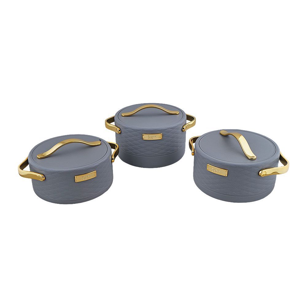 More & More Hotpot Set, Grey, EHP, 1.5 + 2 + 2.5 Liters, 3-Pack